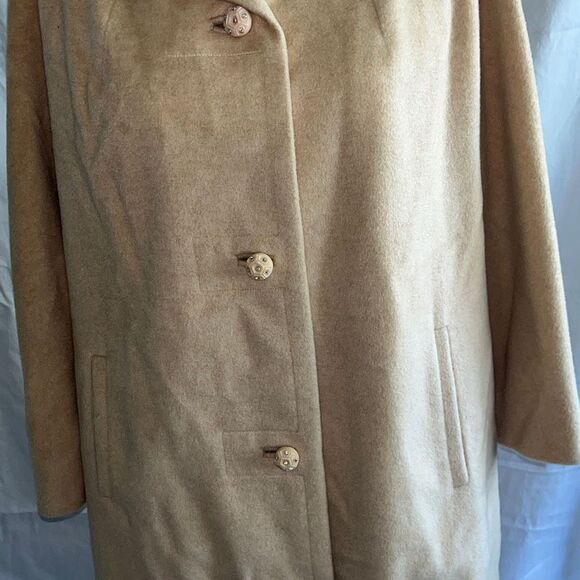 Gorgeous Vintage 70s 100% Cashmere Coat Union Made in USA  Large - Picture 2 of 16